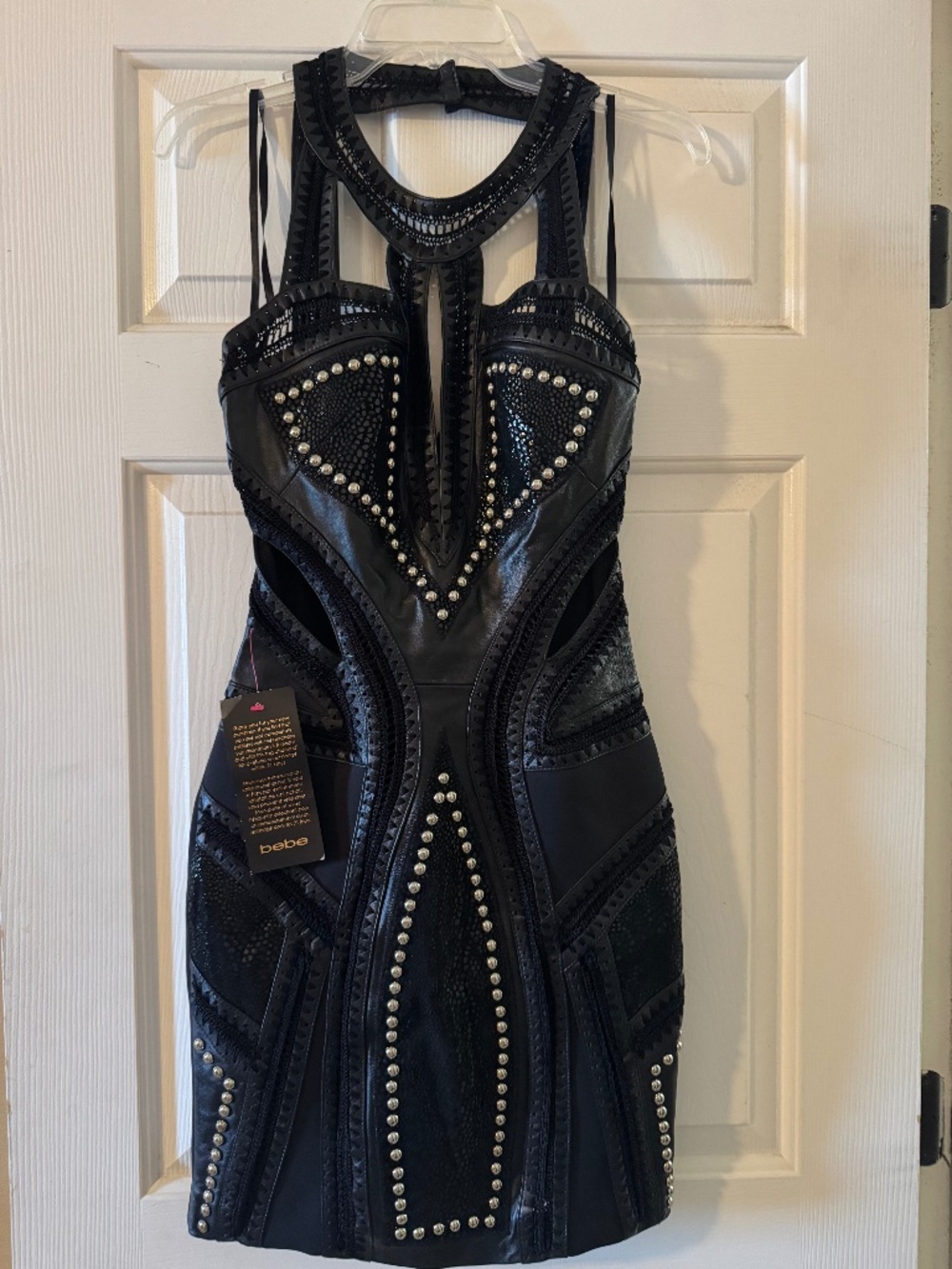 Vintage BEBE merino leather dress